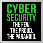 Poster Logiciel informatique informatique Cyber Sécurité (Devant)