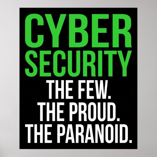 Poster Logiciel informatique informatique Cyber Sécurité (Devant)