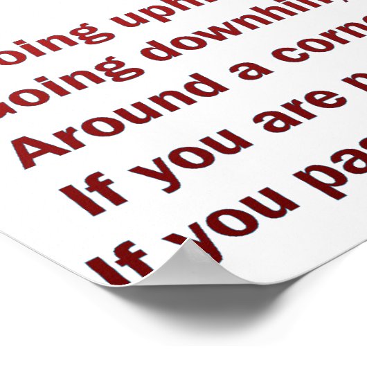 Poster Logique de course (Coin)