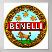 Poster Loglologo Benelli Motorcycles (Devant)
