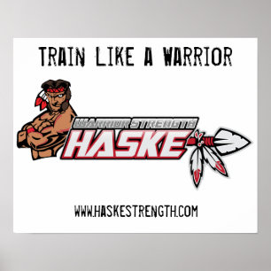 Poster Logo2, www.haskestrength.com, train comme un