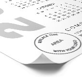 Poster Logo 2026 Calendrier QR Code Nom de la société (Coin)