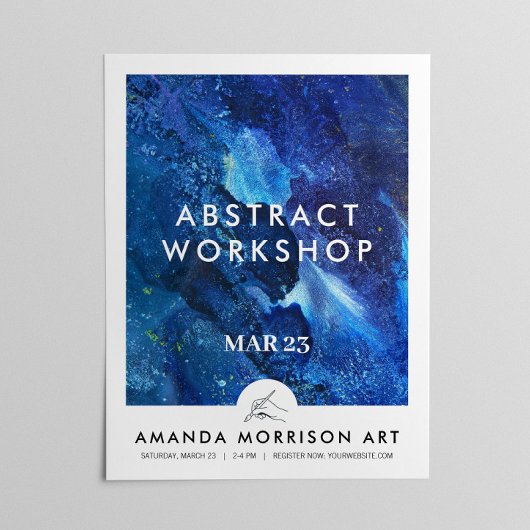 Poster Logo à la main d'artiste moderne