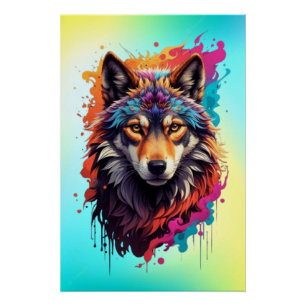Poster Logo animal Wolf Design-87694