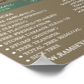 Poster Logo Arbre - Arbre Chirurgien - Arboriste (Coin)