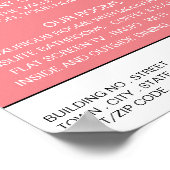 Poster Logo B&B, Chambres d'hôtes Logement Advert (Coin)