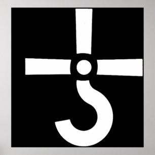 Poster logo bande rock bleu ostréiculture cult 90art