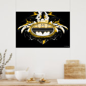 Poster Logo Batman avec voitures (Cuisine)