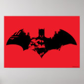 Poster Logo Batman et Gotham Silhouette Bat (Devant)
