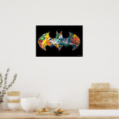 Poster Logo Batman Graffiti Neon 80's (Cuisine)