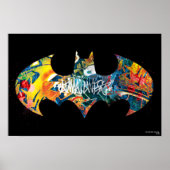 Poster Logo Batman Graffiti Neon 80's (Devant)