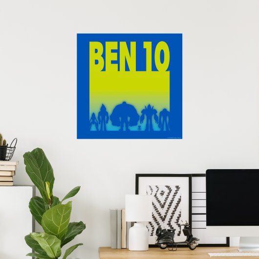 Poster Logo Ben 10 Alien Line (Bureau à domicile)