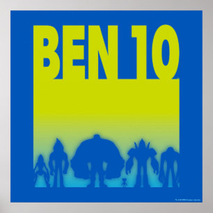 Poster Logo Ben 10 Alien Line