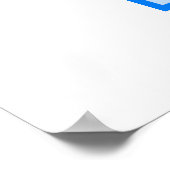 Poster Logo Blue Snowboard (Coin)