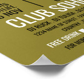 Poster Logo casque, DJ, Club Evénement Publicité (Coin)