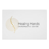 Logo Chiropractic Abstrait Gold Circles