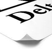 Poster Logo Classique Delta Sigma Pi (Coin)