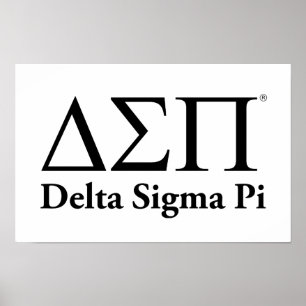 Poster Logo Classique Delta Sigma Pi