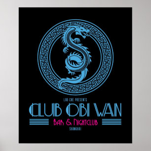 Poster Logo Club Obi Wan inspiré du Temple de Doom