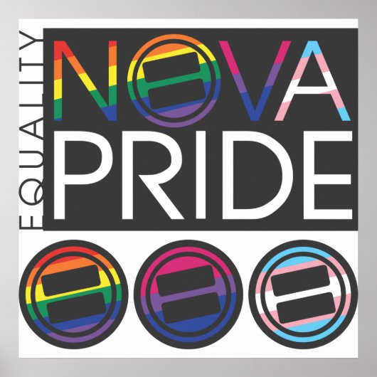 Poster Logo combiné NOVA Pride (Devant)