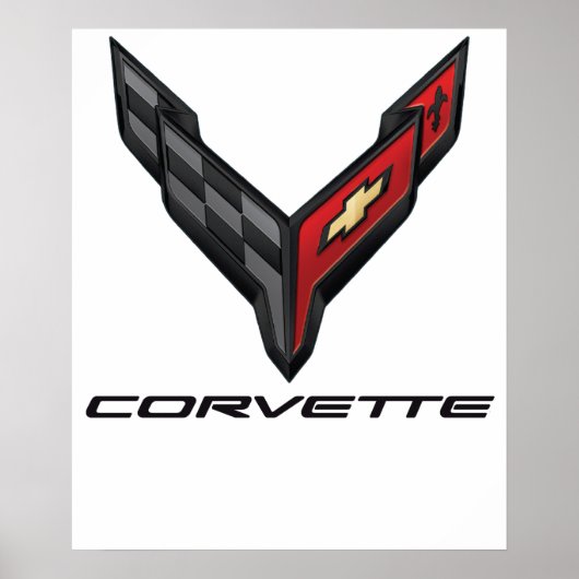 Poster logo corvette2 (Devant)