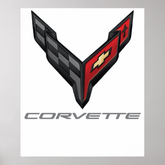 Poster logo corvette 3 (Devant)