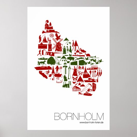 Poster Logo de Bornholm (Devant)