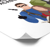 Poster Logo de citation Silhouette de Umbrella Academy No (Coin)