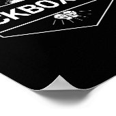 Poster Logo de combat de kickboxing (Coin)