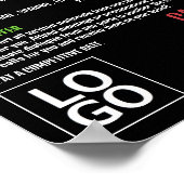 Poster Logo de communication, traducteur et interprète (Coin)