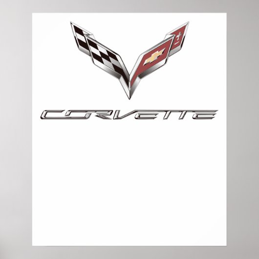 Poster logo de corvette (Devant)
