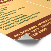 Poster Logo de crème glacée, Parlante de crème glacée Pub (Coin)