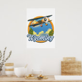Poster logo de dessin animé Wyoming (Cuisine)