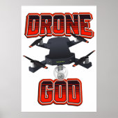 Poster Logo de Drone God (Devant)