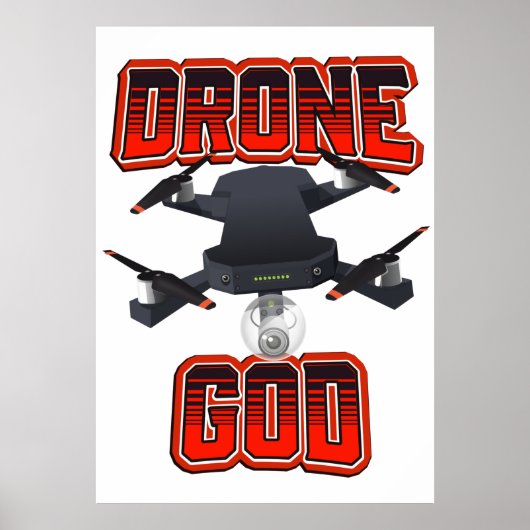 Poster Logo de Drone God (Devant)