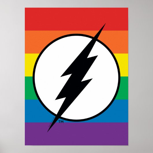 Poster Logo de Flash Rainbow (Devant)
