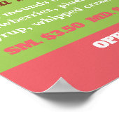 Poster Logo de glace, Menu de salon de glace (Coin)