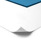 Poster Logo de hockey bleu glace (Coin)