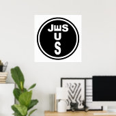 Poster Logo de Jésus (Bureau à domicile)