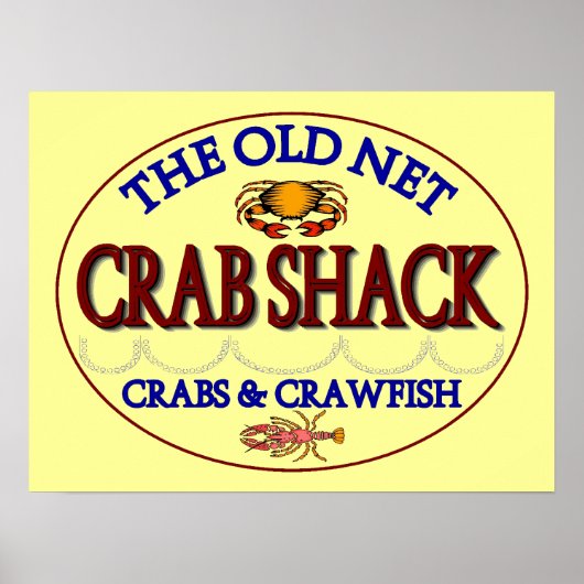 Poster Logo de la cabane de crabe (Devant)