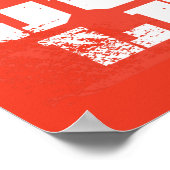 Poster Logo de la Ligue de Justice et silhouettes de cara (Coin)