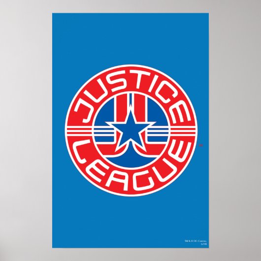 Poster Logo de la Ligue de la Justice (Devant)