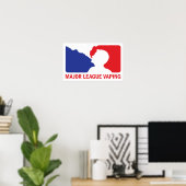 Poster Logo de la Ligue majeure Vapo papier vacheur affic (Bureau à domicile)