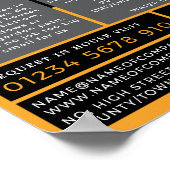 Poster Logo de la maison, Constructeurs, Publicité (Coin)