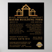 Poster Logo de la maison, Constructeurs, Publicité (Devant)