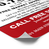 Poster Logo de la maison, Realtor, Agent immobilier publi (Coin)