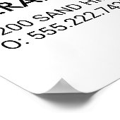 Poster Logo de la maison | Scie (Coin)