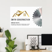 Poster Logo de la maison | Scie (Bureau à domicile)