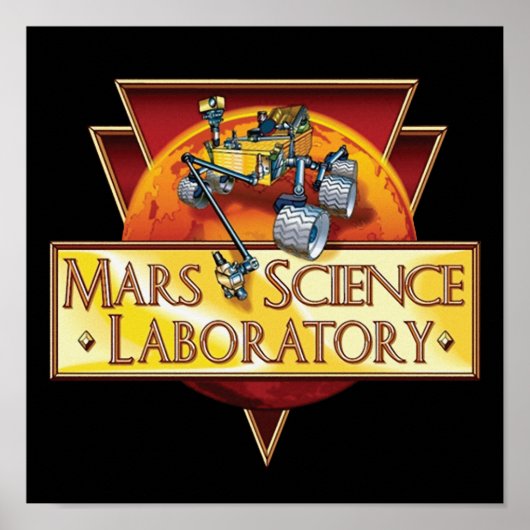 Poster Logo de la mission Mars Science Laboratory (Devant)