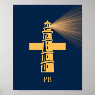 Poster Logo de l'art de Patrick Briggs — Croix du phare